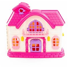 Полесье кукольный домик Сказка 78254, бежевый/розовый