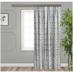 Портьеры Witerra Абстракция на ленте 260 см серый