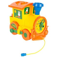 Каталка-игрушка Miffy Паровозик логический № 1 (64240) желтый/оранжевый