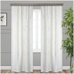 Портьеры Witerra Фиалка на ленте 260 см молочный