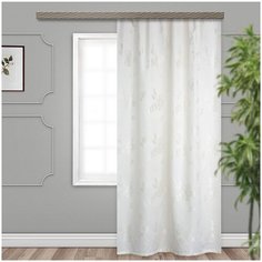 Портьеры Witerra Фиалка на ленте 260 см молочный