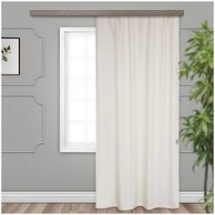 Портьеры Witerra Лен на ленте 260 см молочный