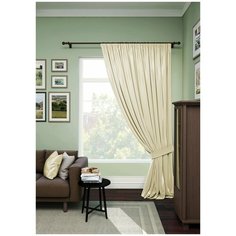 Комплект Kauffort Атлас на ленте 280 см, 1 шт. бежевый