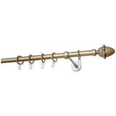 Карниз однорядный Уют 651-654.D25 ОСТ Кедр (240 см) шампань