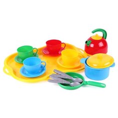 Набор посуды ТехноК Маринка-7 1400 разноцветный