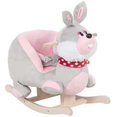 Качалка Тутси Заюшка (680-2020 / 681-2020 / 682-2020) серый/розовый