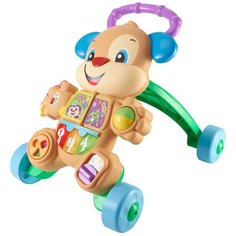 Каталка-ходунки Fisher-Price Ученый Щенок (FRC93) бежевый/зеленый/голубой