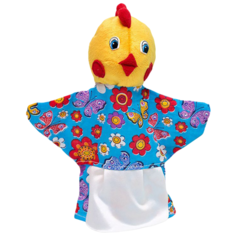 Бока Кукла на руку Курочка 25 см (2327) желтый/синий