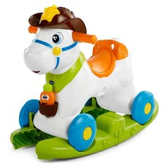 Каталка-качалка Chicco Baby Rodeo (79070) белый/зеленый/оранжевый/голубой