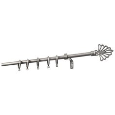 Карниз однорядный Уют 19.01ТО.568.160П (300 см) серебро