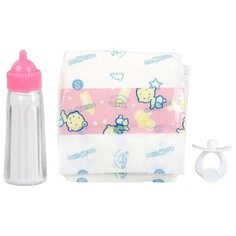 Набор аксессуаров Карапуз B1452565-1-RU белый/розовый