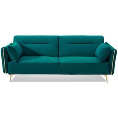 Диван iModern Liverpool размер: 215х84 см, спальное место: 190х110 см, обивка: ткань, темно-бирюзовый/золото