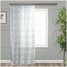 Тюль Witerra Childlike 0129 на ленте 260 см 1 шт. голубой