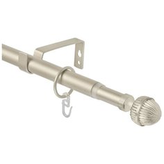 Карниз однорядный Эскар 33311619 Орех (320 см) матовый никель