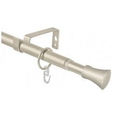 Карниз однорядный Эскар 33311619 Гиро (320 см) матовый никель