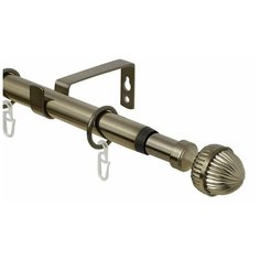 Карниз однорядный Эскар 33311619 Орех (320 см) золото антик