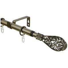 Карниз однорядный Эскар 33311619 Кружево (320 см) золото антик