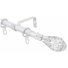 Карниз однорядный Эскар 33311619 Кружево (320 см) жемчуг