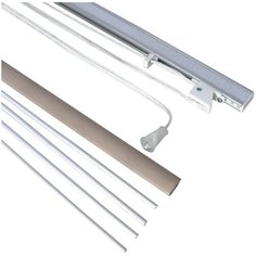 Карниз для римских штор однорядный Эскар 122180 (180 см) белый