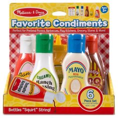 Набор продуктов Melissa & Doug Favorite Condiments 4317 красный/белый/желтый