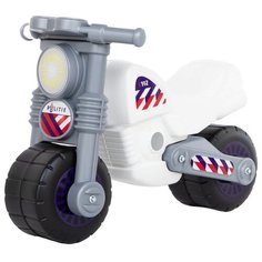 Каталка-толокар Полесье Моторбайк полицейский (78667) белый