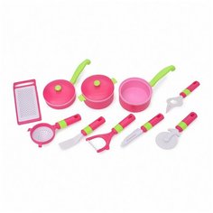 Набор посуды Altacto Мамина умничка ALT0201-124 розовый/зеленый