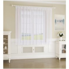 Тюль ARCO DORO KT101 на ленте 180 см белый