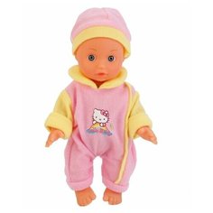 Пупс "Карапуз" Hello Kitty 18См, Озвученая (розовый-желтый)
