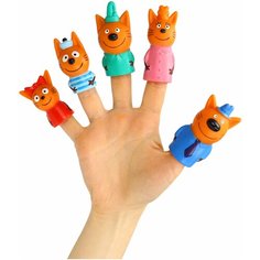 Игрушки для ванной Пальчиковый театр.Три кота, 5 шт Весна