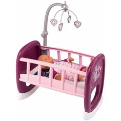 Smoby Baby Nurse Колыбель для пупса, с мобилем