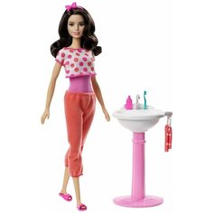 Кукла Барби Barbie Ванная комната игровой набор