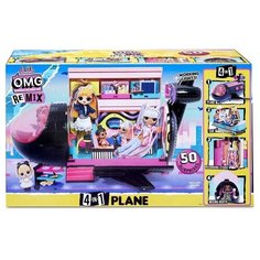 Игровой набор MGA Entertainment LOL Surprise Самолет-трансформер OMG Remix Plane 571339