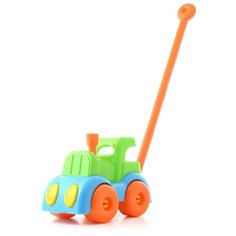 Каталка-игрушка Knopa Паровозик (87020) зеленый/голубой