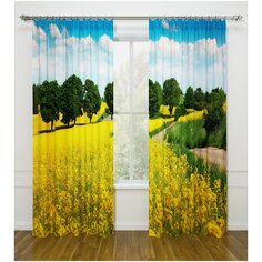 Фотошторы "Цвета природы", 145*260 см, 2 шт. Сирень