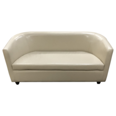 Диван, Мягкий офис, Волна двухместный Экокожа Oslo, кремовый