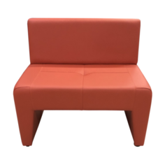 Диван, Мягкий офис, Ритм одноместный Экокожа Oregon, оранжевый