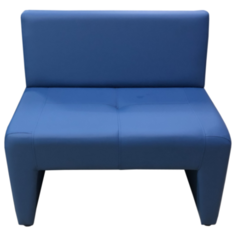 Диван, Мягкий офис, Ритм одноместный Экокожа Pegaso, синий