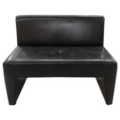 Диван, Мягкий офис, Ритм одноместный Экокожа Oslo, темно-коричневый