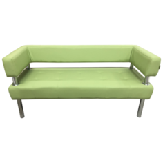 Диван, Мягкий офис, Сатурн трехместный Экокожа Pegaso, салатовый