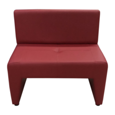 Диван, Мягкий офис, Ритм одноместный Экокожа Pegaso, красный