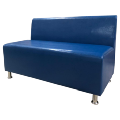 Диван, Мягкий офис, Клерк двухместный Экокожа Oslo, синий