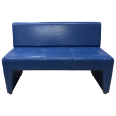 Диван, Мягкий офис, Ритм двухместный Экокожа Oslo, синий