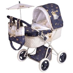 85032 Коляска с сумкой и зонтиком серии Классик Голд, 60 см De Cuevas