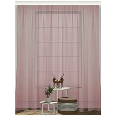 Тюль сетка МИЛИСА "Розоватый рассвет" 300х270 см.