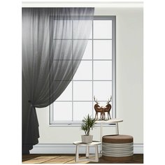 Тюль МИЛИСА "Серые соты" 300х290см.