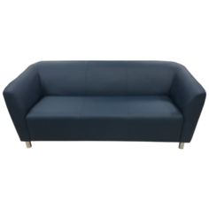 Диван, Мягкий офис, Арес трехместный Экокожа Pegaso, синий