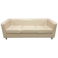 Диван, Мягкий офис, Аполло Люкс трехместный Экокожа Sonata, бежевый