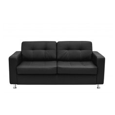 Диван, Мягкий офис, Офис Классик трехместный Экокожа Pegaso, черный