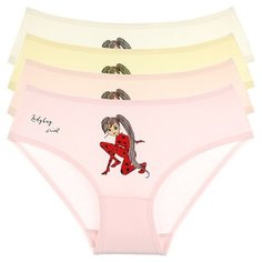 Трусы для девочек 4171LY, Цвет: Микс, Размер: 2/3, 5шт. в упаковке Donella