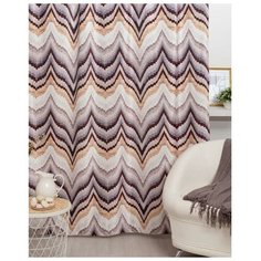 Штора портьерная Этель "Памир", 170*260 см, цвет коричневый, 100% полиэстер, блэкаут